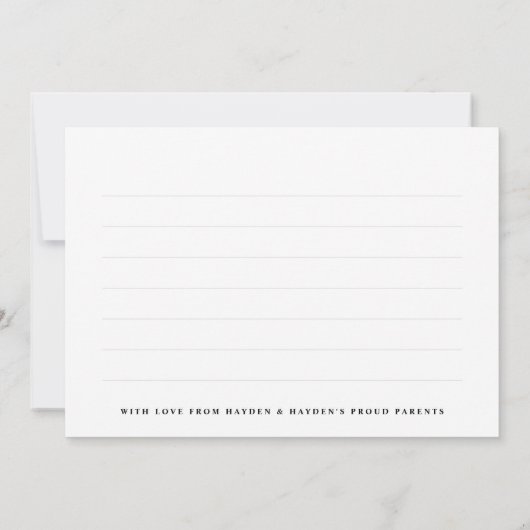 Faire-part Bleu clair Photo Collage Nouveau Merci bébé (Dos)