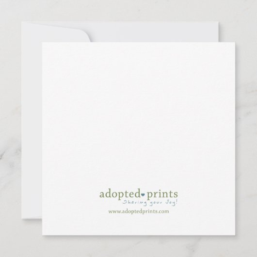 Faire-part Bloc Afrique : Flore rose (Dos)