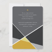 Faire-part Blocs de couleur géométriques modernes Geo Photo D (Dos)