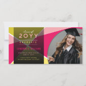 Faire-part Blocs de couleurs géométriques artistiques (Devant)