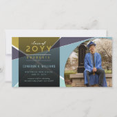 Faire-part Blocs de couleurs géométriques artistiques (Devant)