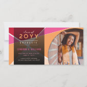 Faire-part Blocs de couleurs géométriques artistiques (Devant)