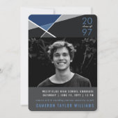 Faire-part Blocs de couleurs géométriques modernes Geo Photo (Devant)