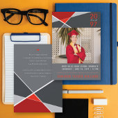 Faire-part Blocs de couleurs géométriques modernes Geo Photo