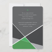 Faire-part Blocs de couleurs géométriques modernes Geo Photo  (Dos)