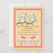 Faire-part Blue Bird Nouveau bébé (Devant)