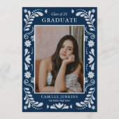 Faire-part  Blue Fiesta Photo Grad Announcement 2026 (Devant)