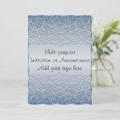 Faire-part Blue Multi Purpose Invitation (Debout devant)
