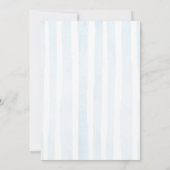 Faire-part Blue Stripes Photo Birth Announcement (Dos)