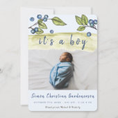 Faire-part Blueberry Boy (Devant)