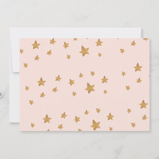 Faire-part Blush Rose & or Masquerade Anniversaire (Dos)