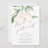 Faire-part Blush Whisper Love Is Patient Wedding Postponemen (Devant)