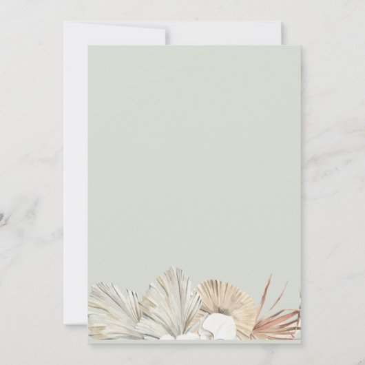 Faire-part Bohême Botanical Engagement (Dos)