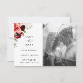 Faire-part Bohemian Blooms Photo Enregistrer La Date (Devant)