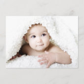 Faire-part Boho Bloom | Bugundy Red et Navy Blue Photo Birth (Dos)