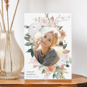 Faire-part Boho Blooms Diplôme photo