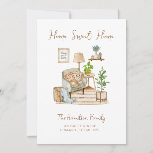 Faire-part Boho Bound Homestead Moving (Devant)