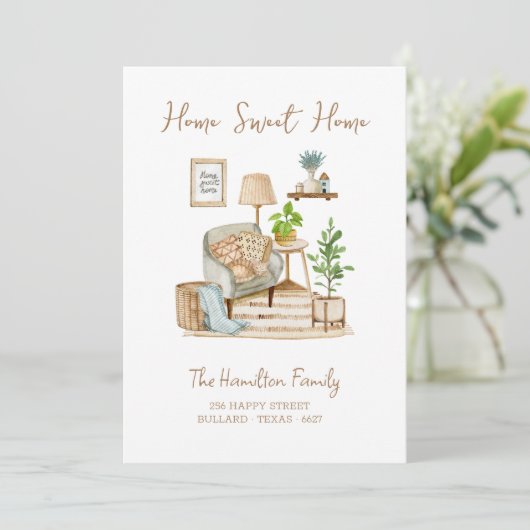 Faire-part Boho Bound Homestead Moving (Debout devant)