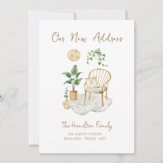 Faire-part Boho Breeze Moving (Devant)