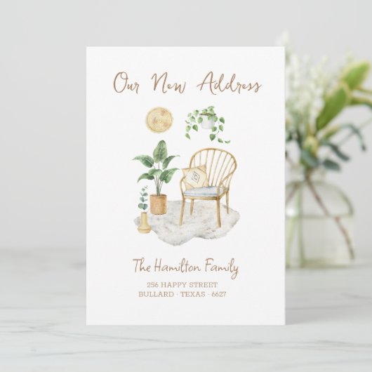 Faire-part Boho Breeze Moving (Debout devant)