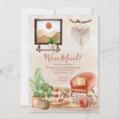 Faire-part Boho Chic Home Scène Macrame Moving (Devant)
