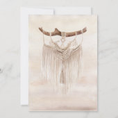 Faire-part Boho Chic Home Scène Macrame Moving (Dos)