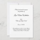 Faire-part Boho Floral High School Graduation Announcement (Dos)