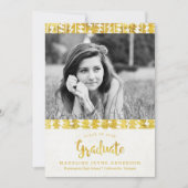 Faire-part Boho Golden Arrows Graduation (Devant)