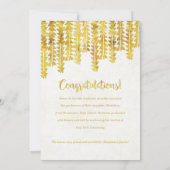 Faire-part Boho Golden Arrows Graduation (Dos)