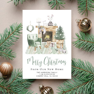 Faire-part Boho Joyeux Noël Nouveau Accueil Déménagement