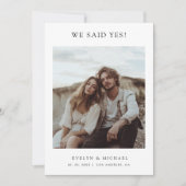 Faire-part Boho Modern Elopement Nous Avons Dit Oui Mariage P (Devant)