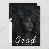 Faire-part Boho Modern Minimal Graduate Photo University (Devant / Derrière)