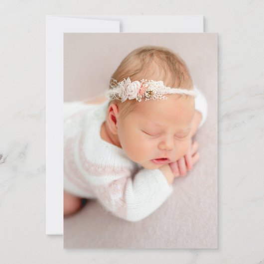 Faire-part Boho Rainbow Lion Welcome Baby (Dos)