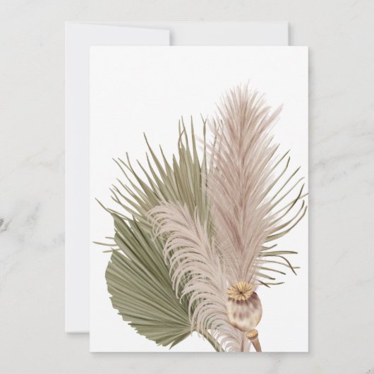 Faire-part Boho Western Un nouvel endroit pour accrocher le C (Dos)