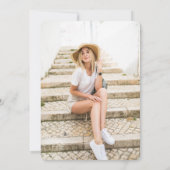 Faire-part Boho Wreath Deux Diplômes Photo (Dos)