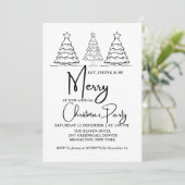 Faire-part Boire et être joyeux fête de Noël annuel (Debout devant)