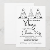 Faire-part Boire et être joyeux fête de Noël annuel (Devant / Derrière)