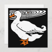 Faire-part Bois de la ferme victorienne Animaux Canards (Devant / Derrière)