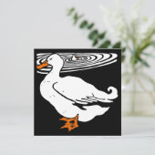 Faire-part Bois de la ferme victorienne Animaux Canards (Debout devant)