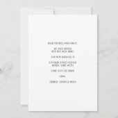 Faire-part Bois rustique de la maison Nous avons déménagé l'a (Dos)