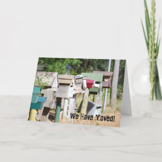 Faire-part Boîtes à lettres vieilles en bois pour Nous avons 