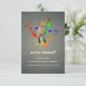 Faire-part Boîtes et plaque de peinture | Changement d'adress (Debout devant)