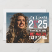 Faire-part Bold Classe moderne de 2025 diplôme d'études secon (Devant)