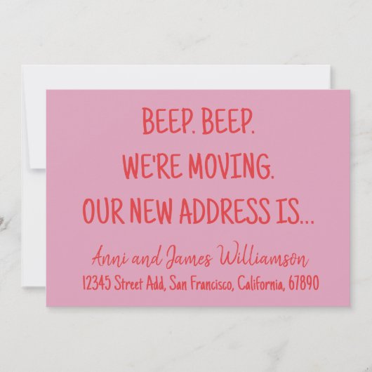 Faire-part Bon sang. Bon sang. Nous allons de l’avant. Notre  (Devant)