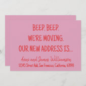 Faire-part Bon sang. Bon sang. Nous allons de l’avant. Notre  (Devant / Derrière)