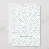 Faire-part bonjour | Blue Dots Photo de naissance bébé (Dos)