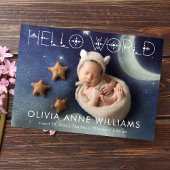 Faire-part Bonjour le monde Nouveau bébé photo