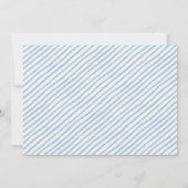 Faire-part Bonjour Mister Blue Bow Cravate Photo Boy Birth (Dos)