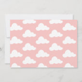 Faire-part Bonjour monde nuages rougis (Dos)