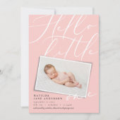 Faire-part Bonjour petite une photo moderne (Devant)